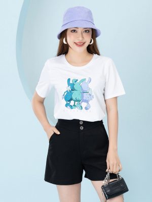 Quần Short Nữ Hai Cúc – Túi Chéo Đen